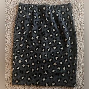 Loft Leopard Print Skirt